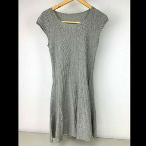 Ralph Lauren Womens Gray Fine Gauge Sweater A-Line Dress - Size S